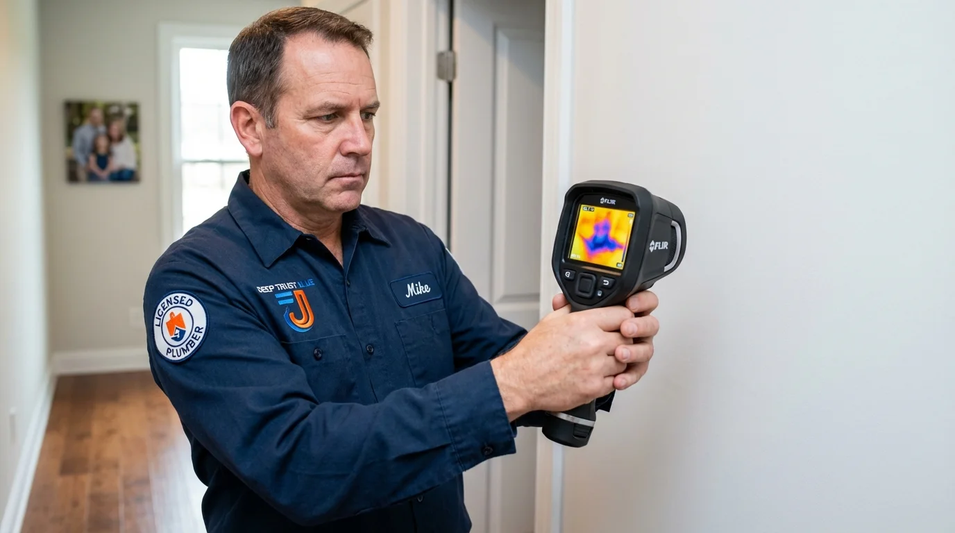 Thermal imaging leak detection by Johns Plumbing LLC in Electric City